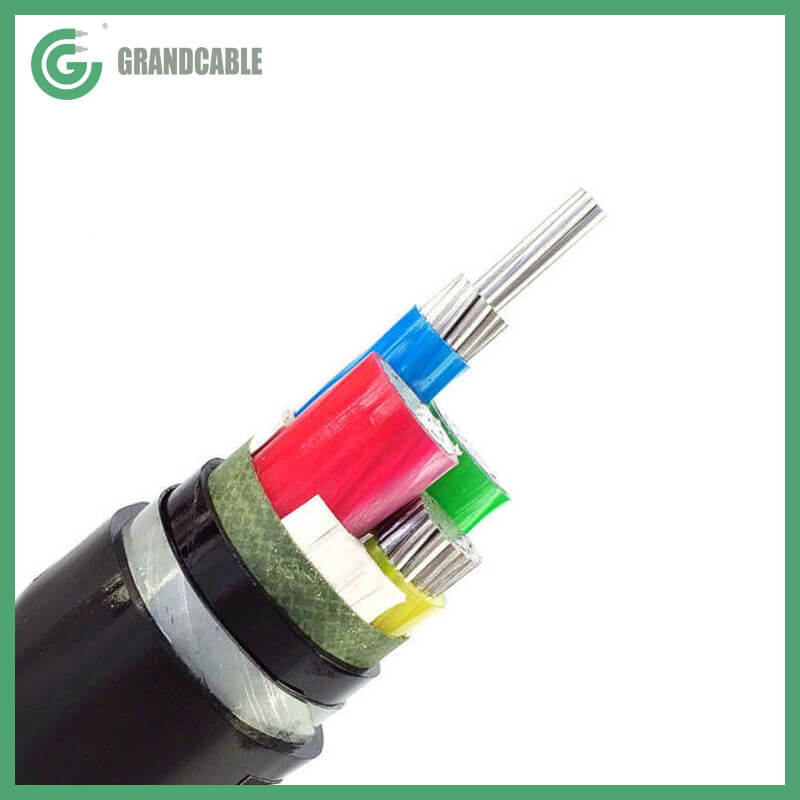 0.6/1kV AL/XLPE/STA/PVC Electric Power Cable IEC 60502-1