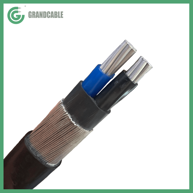 CABLE, ALUMINIUM, CONCENTRIC NEUTRAL, 2X6+#6 AWG, XLPE INSULATED