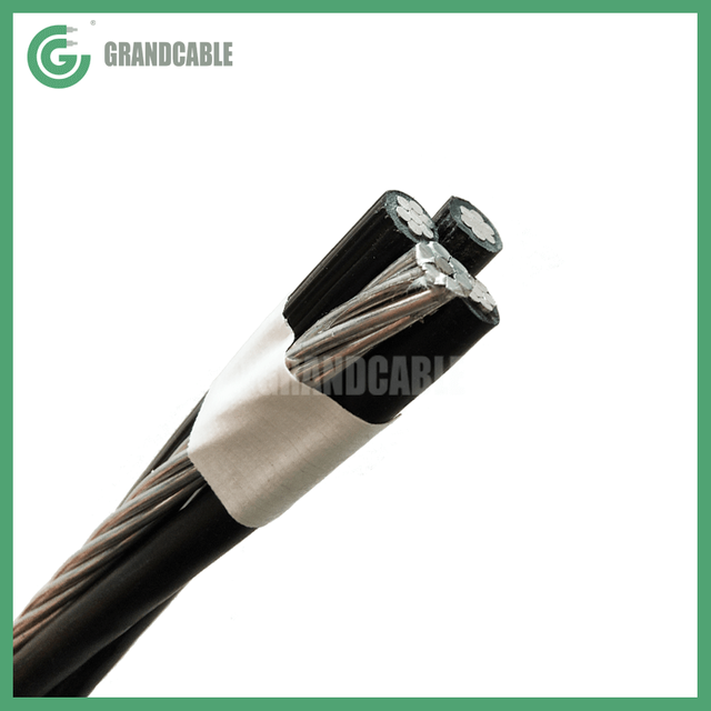 1/0 AWG POLY / ALUMINIUM QUADRUPLEX CABLE, 19 STRANDS ICEA S-76-474