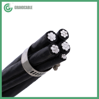 4x120+1x25mm2 NFA2X 0.6/1kV XLPE Insulatied Overhead Line ABC Cable DIN VDE 0276-626