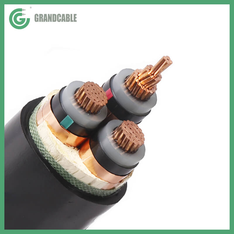 11kV 3Cx300mm² CU/XLPE/PVC U/G Power Cable